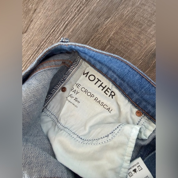 MOTHER The Crop Rascal Fray Tea For Two 27 - Picture 5 of 6